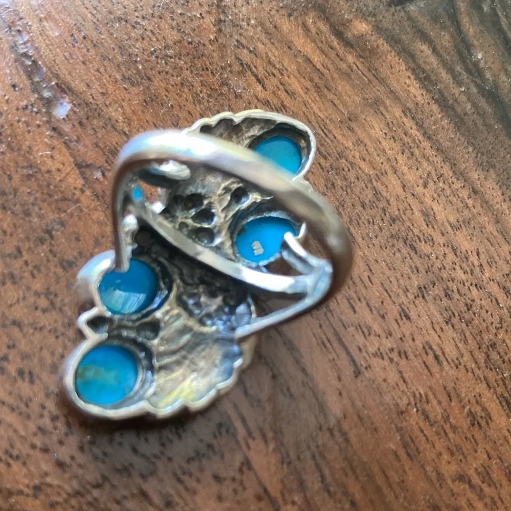 Heavy Turquoise Ring - Picture 6 of 10